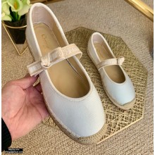 Dior J'adior Ribbon Espadrilles White 2021
