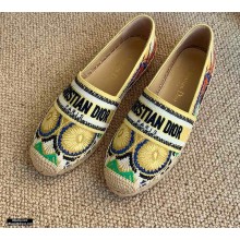 Dior Granville Espadrilles In Lights Embroidered Cotton 2021
