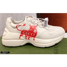 Gucci Rhyton Leather Lovers Sneakers 32 2021