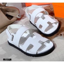Hermes Takara Sandals White 2021