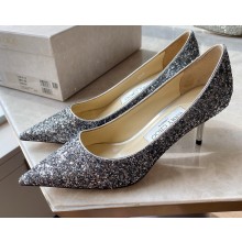 Jimmy Choo Heel 6.5cm Love Pumps Glitter 20 2021