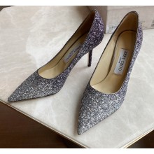 Jimmy Choo Heel 8.5cm Love Pumps Glitter 09 2021