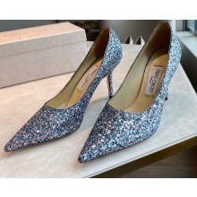 Jimmy Choo Heel 8.5cm Love Pumps Glitter 15 2021