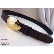 Prada Width 3.4cm Belt P42