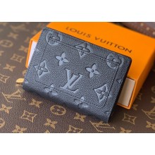 Louis Vuitton Monogram Empreinte Leather Cléa Wallet M80151 Black 2021