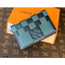 Louis Vuitton Damier Infini 3D Leather Pocket Organizer Wallet N60438 Green 2021