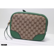 Gucci Bree Original GG Canvas Mini Messenger Bag 387360 Green 2021