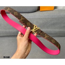 Louis Vuitton Width 3cm Belt LV107