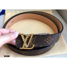 Louis Vuitton Width 3cm Belt LV112