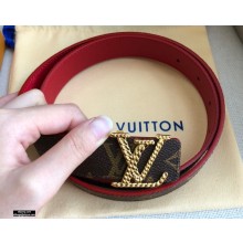 Louis Vuitton Width 3cm Belt LV115