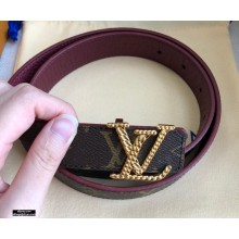 Louis Vuitton Width 3cm Belt LV117