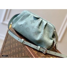 Louis Vuitton Mahina Perforated Leather Scala Mini Pouch Bag M80094 Vert Lagon Green 2021
