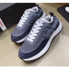 Chanel Denim and Suede Calfskin CC Logo Sneakers G37494 01 2021