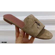 Loro Piana Suede Summer Charms Sandals 12
