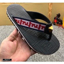 Fendi Rubber Men's Slides Thong Sandals 02 2021