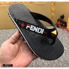 Fendi Rubber Men's Slides Thong Sandals 04 2021