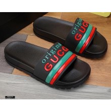 Gucci Rubber Slide Sandals 24 2021