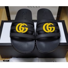 Gucci Rubber Slide Sandals 07 2021