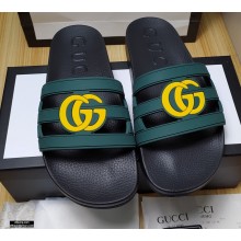 Gucci Rubber Slide Sandals 08 2021