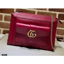 Gucci Small Shoulder Bag with Double G ‎648999 Leather Red 2021