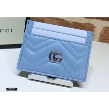 Gucci GG Marmont Card Case 443127 Pastel Blue