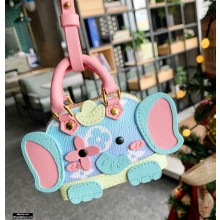 Louis Vuitton Wild Puppet Alma Elephant Bag Charm and Key Holder Pink