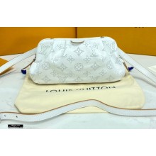 Louis Vuitton Mahina Perforated Leather Scala Mini Pouch Bag M80410 Snow White 2021