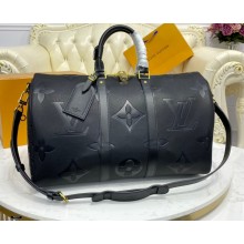 Louis Vuitton Monogram Empreinte Giant Leather Keepall Bandoulière 45 Bag M45532 2021