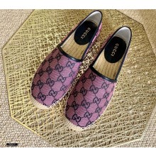 Gucci GG Multicolor Espadrilles Pink 2021