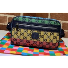 Gucci GG Multicolor Belt Bag 658657 Green/Yellow/Blue/Pink/Red 2021