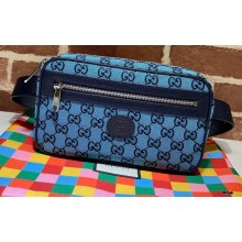 Gucci GG Multicolor Belt Bag 658657 Blue 2021