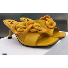 N°21 Braided Chunky Chain-Embellished Mules Yellow 2021