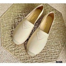 Prada Logo Fabric Espadrilles Beige 2021