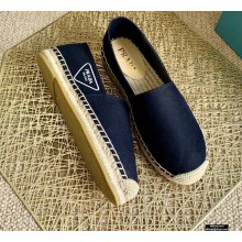 Prada Gabardine Fabric Espadrilles Black 2021