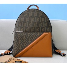 Fendi Large Backpack Bag Brown Fabric 2021