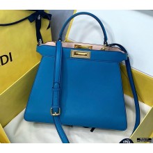 Fendi Iconic Peekaboo ISEEU Medium Bag Blue 2021