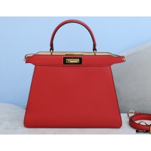 Fendi Iconic Peekaboo ISEEU Medium Bag Red 2021