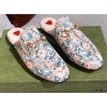 Gucci Princetown GG Horsebit Slipper Flower Print 2021