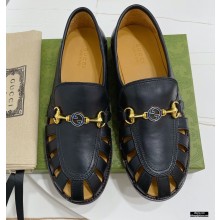 Gucci Interlocking G Horsebit Loafers Black 2021