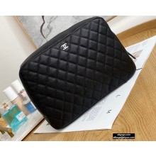 Chanel Cosmetic Vanity Case Bag 31106 Grained Calfskin Black