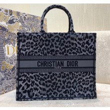 Dior Book Tote Bag in Gray Mizza Embroidery 2021