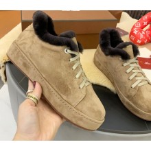 Loro Piana Shearling Fur Suede Nuages Sneakers 04