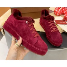 Loro Piana Shearling Fur Suede Nuages Sneakers 07