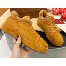Loro Piana Shearling Fur Suede Nuages Sneakers 08