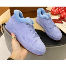 Loro Piana Shearling Fur Suede Nuages Sneakers 10