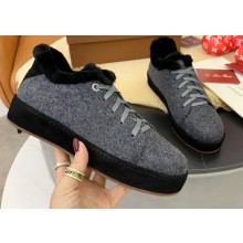 Loro Piana Shearling Fur Suede Nuages Sneakers 09