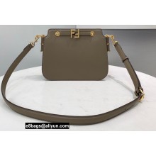 Fendi Touch Leather Bag Gray 2021