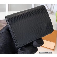 Louis Vuitton Enveloppe Carte de visite Card Holder Epi Leather Black M62292