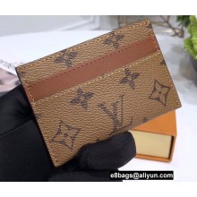 Louis Vuitton Double Card Holder Monogram Reverse Canvas
