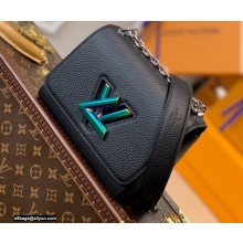 Louis Vuitton Twist Mini Bag Ruthenium Hardware M58597 Iridescent Black 2021